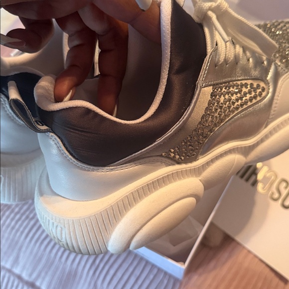 Moschino Black and White Sneakers - Picture 7 of 8